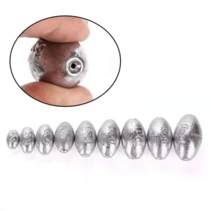 20Pieces Fishing Sinkers Circular Shape Sinker Weight Casting for
