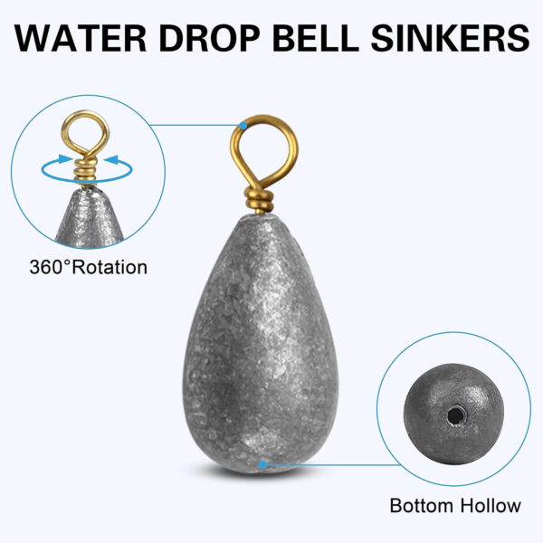 Water drop bell sinkers