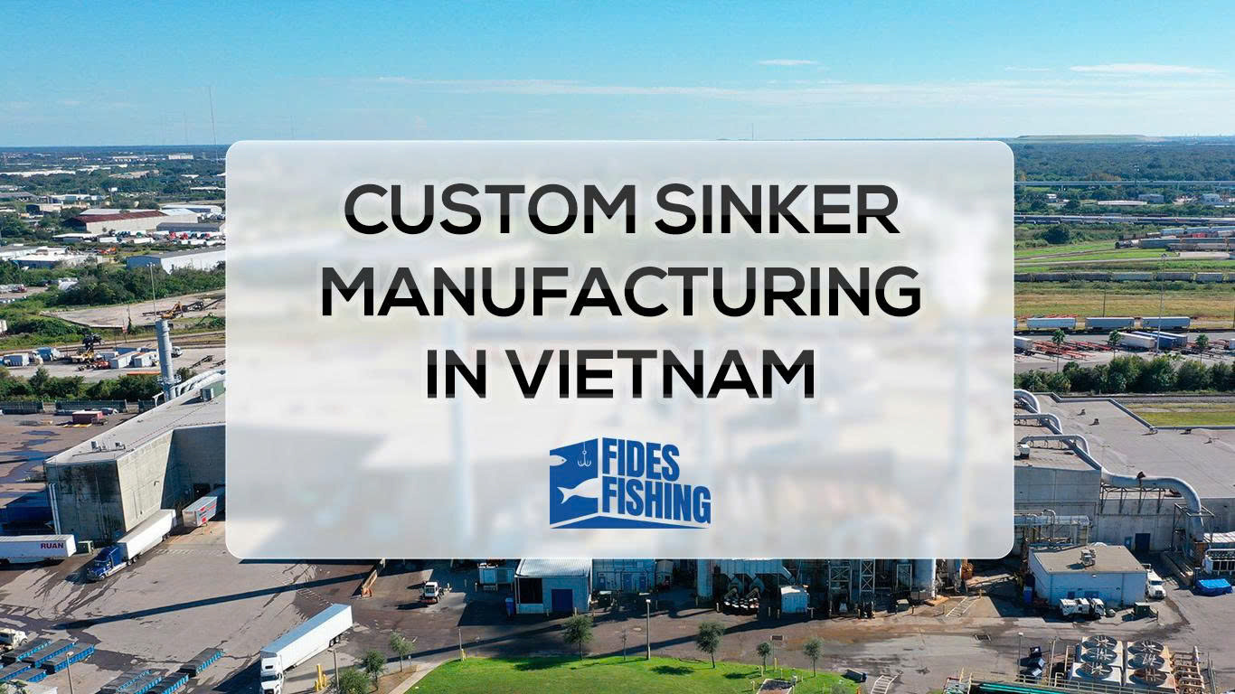 Custom lead sinkers manufactured in Vietnam