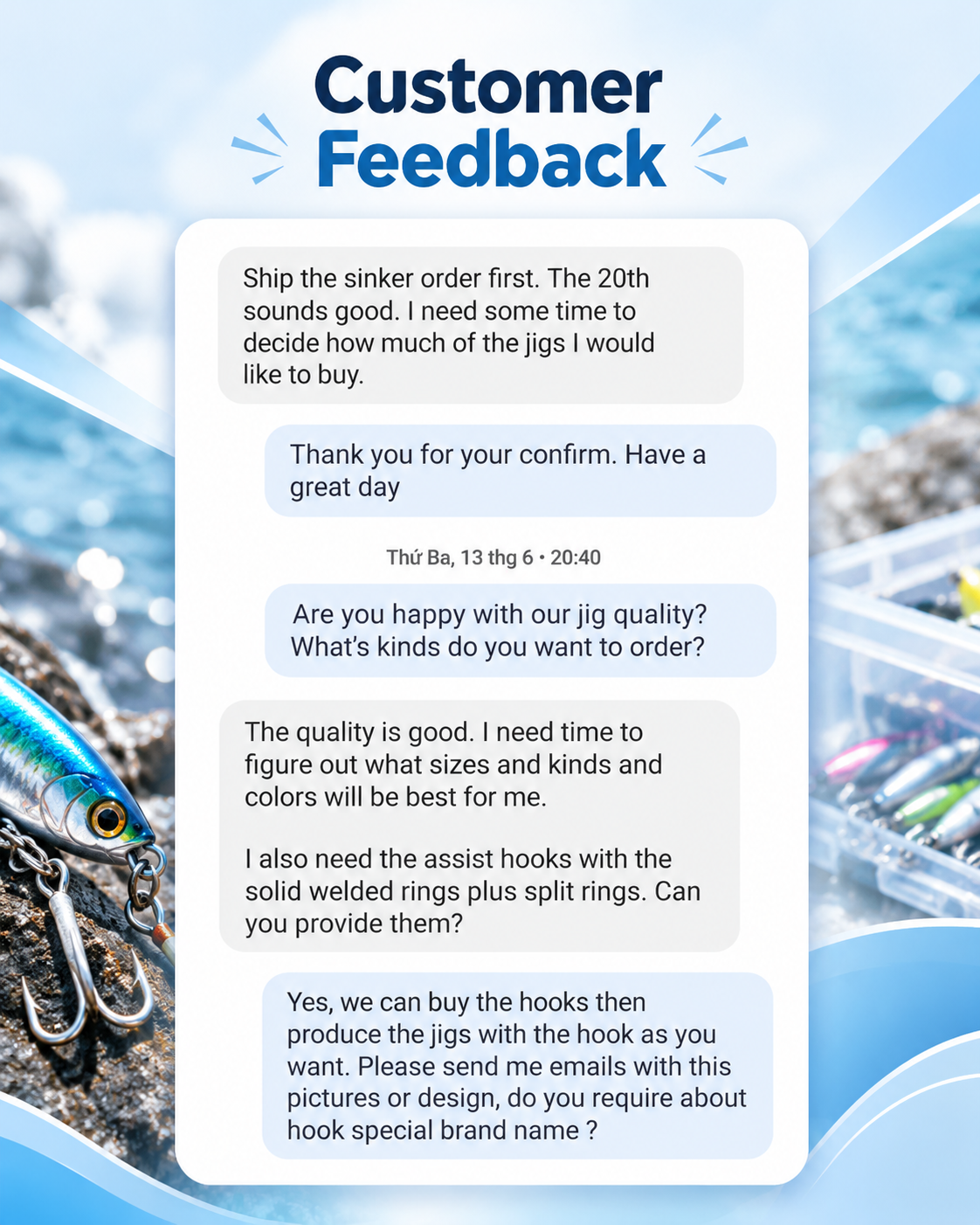 Buyer feedback message